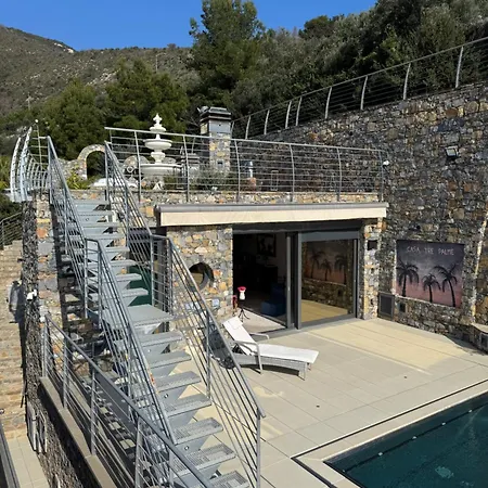 Villalino Tre Palme, Pool, 2 Schlafzimmer, 2 Baeder, Pool, Terrasse, Outdoor Fitness Apartament *